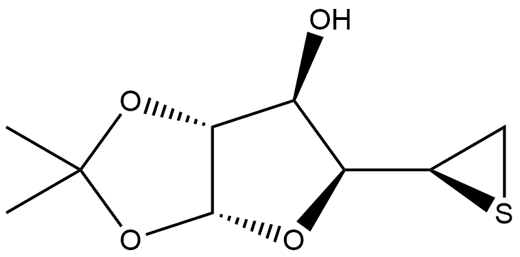 α-D-Glucofuranose, 5,6-dideoxy-5,6-epithio-1,2-O-(1-methylethylidene)- Structure