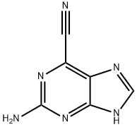 2-Amino-7H-purine-6-carbonitrile 구조식 이미지