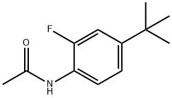 Acetamide, N-[4-(1,1-dimethylethyl)-2-fluorophenyl]- Structure