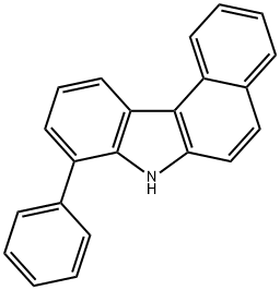 7H-Benzo[c]carbazole, 8-phenyl- Structure