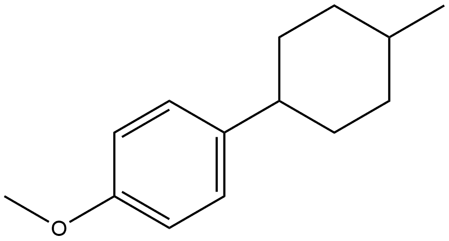 1-Methoxy-4-(4-methylcyclohexyl)benzene Structure