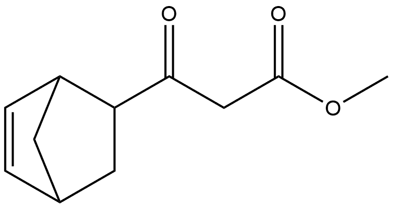 Bicyclo[2.2.1]hept-5-ene-2-propanoic acid, β-oxo-, methyl ester Structure