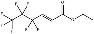 2-Hexenoic acid, 4,4,5,5,6,6,6-heptafluoro-, ethyl ester, (E)- (9CI) 구조식 이미지