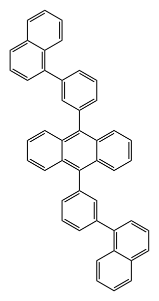 Anthracene, 9,10-bis[3-(1-naphthalenyl)phenyl]- Structure