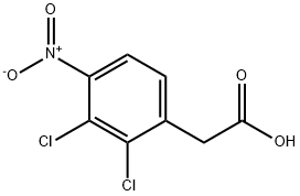 Benzeneacetic acid, 2,3-dichloro-4-nitro- Structure