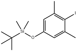 Benzene, 5-[[(1,1-dimethylethyl)dimethylsilyl]oxy]-2-iodo-1,3-dimethyl- Structure