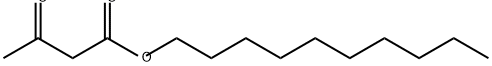 Butanoic acid, 3-oxo-, decyl ester Structure