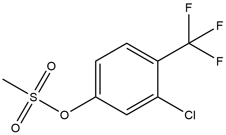 Phenol, 3-chloro-4-(trifluoromethyl)-, 1-methanesulfonate Structure