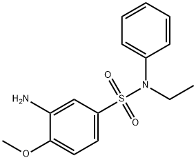 3-amino-N-ethyl-4-methoxy-N-phenylbenzene-1-sulfonamide Structure