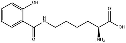 L-Lysine, N6-(2-hydroxybenzoyl)- Structure
