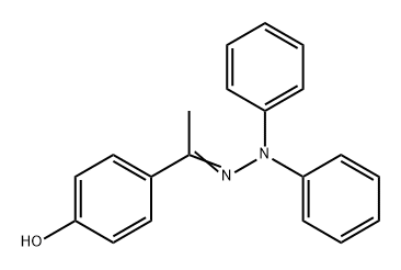 Ethanone, 1-(4-hydroxyphenyl)-, 2,2-diphenylhydrazone Structure