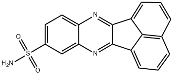 Acenaphtho[1,2-b]quinoxaline-9-sulfonamide 구조식 이미지