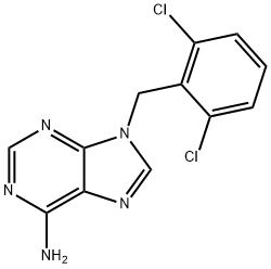 9H-Purin-6-amine, 9-[(2,6-dichlorophenyl)methyl]- Structure