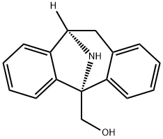 5H-Dibenzo[a,d]cyclohepten-5,10-imine-5-methanol, 10,11-dihydro-, (5S,10R)- 구조식 이미지