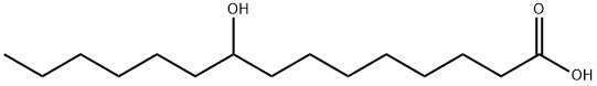 Pentadecanoic acid, 9-hydroxy- Structure