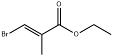 2-Propenoic acid, 3-bromo-2-methyl-, ethyl ester, (2E)- Structure