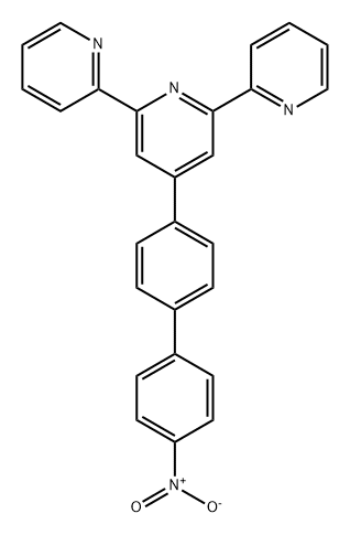 2,2':6',2''-Terpyridine, 4'-(4'-nitro[1,1'-biphenyl]-4-yl)- Structure