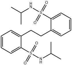 Benzenesulfonamide, 2,2'-(1,2-ethanediyl)bis[N-(1-methylethyl)- Structure