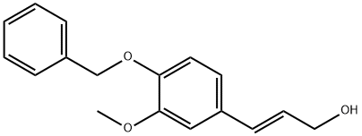 2-Propen-1-ol, 3-[3-methoxy-4-(phenylmethoxy)phenyl]-, (2E)- Structure