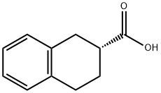 2-Naphthalenecarboxylic acid, 1,2,3,4-tetrahydro-, (2R)- Structure