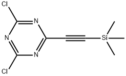 2,4-dichloro-6-[2-(trimethylsilyl)ethynyl]-1,3,5-triaz
ine Structure