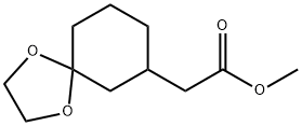 1,4-Dioxaspiro[4.5]decane-7-acetic acid, methyl ester Structure