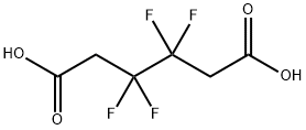 Hexanedioic acid, 3,3,4,4-tetrafluoro- Structure