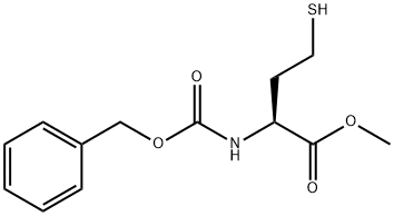 Homocysteine, N-[(phenylmethoxy)carbonyl]-, methyl ester Structure