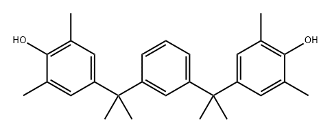 Phenol, 4,4'-[1,3-phenylenebis(1-methylethylidene)]bis[2,6-dimethyl- Structure