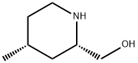 2-Piperidinemethanol, 4-methyl-, cis- (9CI) Structure