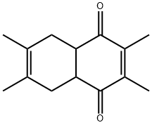1,4-Naphthalenedione, 4a,5,8,8a-tetrahydro-2,3,6,7-tetramethyl- Structure
