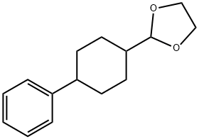 1,3-Dioxolane, 2-(4-phenylcyclohexyl)- Structure