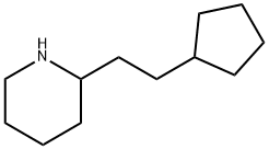 Piperidine, 2-(2-cyclopentylethyl)- Structure