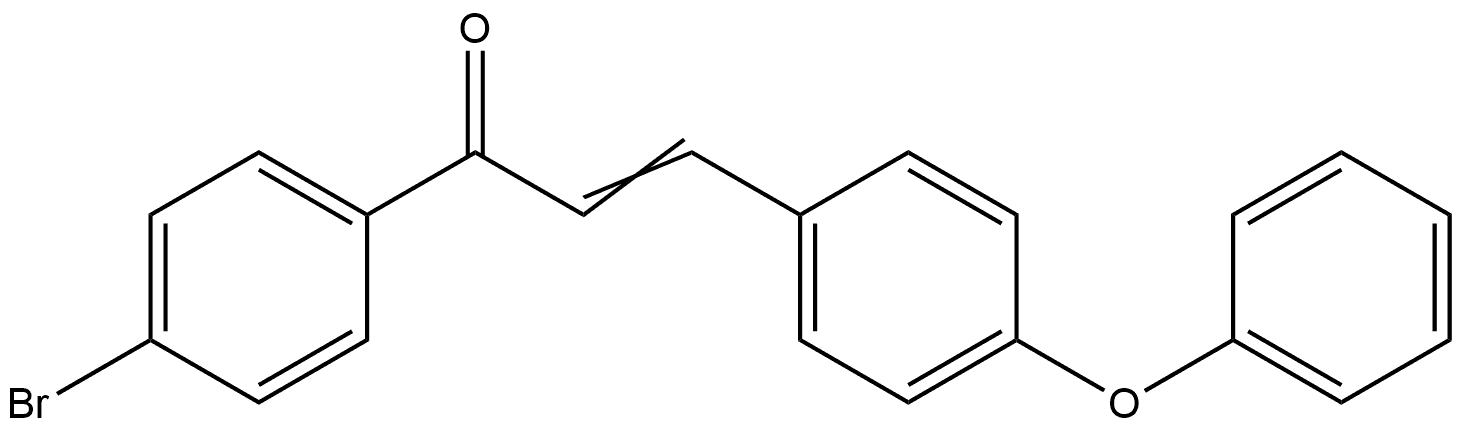 (E)-3-(4-(benzyloxy)phenyl)-1-(4-bromophen‐
yl)prop-2-en-1-one Structure