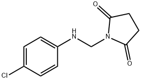 2,5-Pyrrolidinedione, 1-[[(4-chlorophenyl)amino]methyl]- Structure