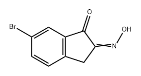 1H-Indene-1,2(3H)-dione, 6-bromo-, 2-oxime Structure