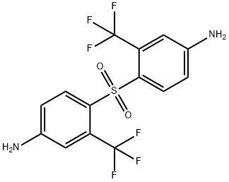 Benzenamine, 4,4'-sulfonylbis[3-(trifluoromethyl)- Structure