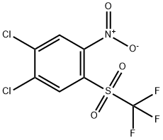 Benzene, 1,2-dichloro-4-nitro-5-[(trifluoromethyl)sulfonyl]- Structure