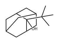 Tricyclo[3.3.1.13,7]decan-2-ol, 2-(1,1-dimethylethyl)- 구조식 이미지