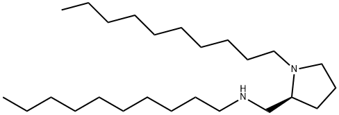 2-Pyrrolidinemethanamine, N,N-didecyl-, (2S)- Structure