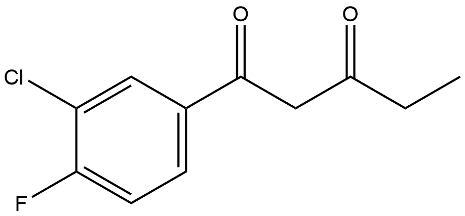 1,3-Pentanedione, 1-(3-chloro-4-fluorophenyl)- Structure