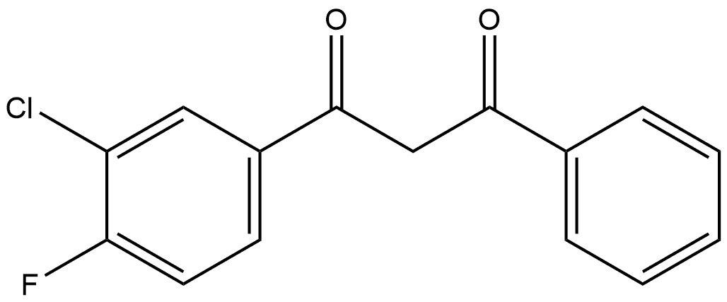 1-(3-Chloro-4-fluorophenyl)-3-phenyl-1,3-propanedione Structure