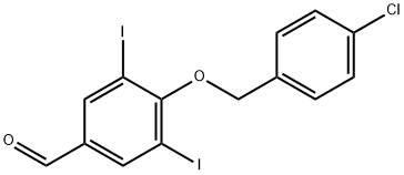 4-[(4-Chlorobenzyl)oxy]-3,5-diiodobenzaldehyde Structure