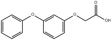 Acetic acid, 2-(3-phenoxyphenoxy)- Structure