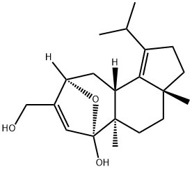 (3aR)-1-Isopropyl-3aβ,5aα-dimethyl-6-hydroxy-6α,9α-epoxy-2,3,3a,4,5,5a,6,9,10,10aβ-decahydrocyclohepta[e]indene-8-methanol Structure