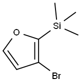 Furan, 3-bromo-2-(trimethylsilyl)- Structure