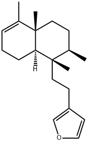 Furan, 3-[2-[(1S,2R,4aR,8aR)-1,2,3,4,4a,7,8,8a-octahydro-1,2,4a,5-tetramethyl-1-naphthalenyl]ethyl]- Structure