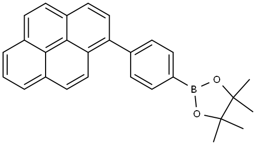 4,4,5,5-Tetramethyl-2-[4-(1-pyrenyl)phenyl]-1,3,2-dioxaborolane Structure