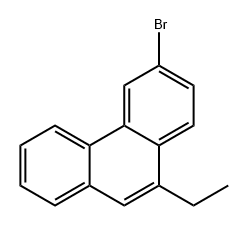 Phenanthrene, 3-bromo-10-ethyl- 구조식 이미지