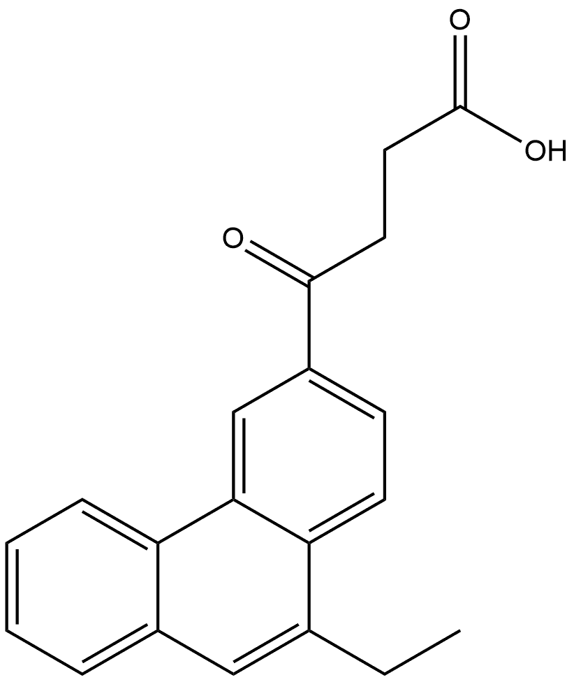 3-Phenanthrenebutanoic acid, 10-ethyl-γ-oxo- 구조식 이미지